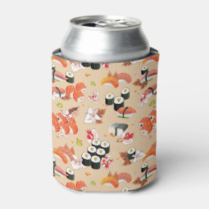 Rafraîchisseur Pour Canette Nourriture japonaise : Motif 3 de sushi