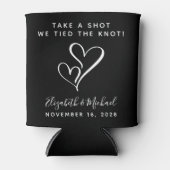 Rafraîchisseur Pour Canette Nous Avons Mis Le Mariage De Noeud En Faveur (Devant)