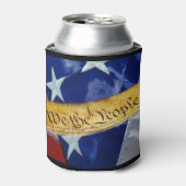 Rafraîchisseur Pour Canette Nous Le Peuple Drapeau Américain (Can devant)