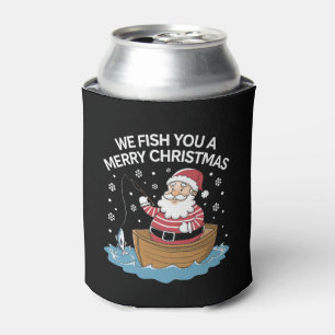 Rafraîchisseur Pour Canette Nous vous pêchons un joyeux Noël Pêcheur Pêche 