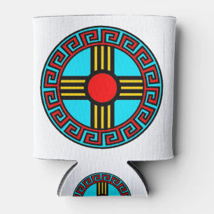 Rafraîchisseur Pour Canette Nouveau-Mexique et Symbole de Dieu Soleil Natif Zi