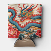 Rafraîchisseur Pour Canette Nouvel An chinois du Dragon 2024 "Broderie" (Devant)