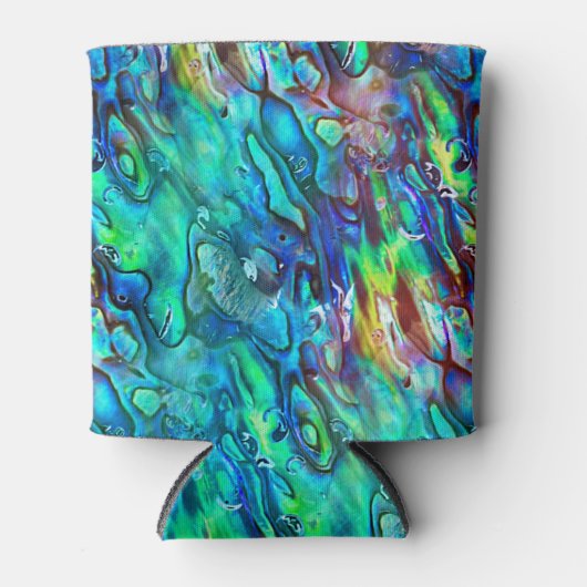 Rafraîchisseur Pour Canette Nouvelle-Zélande Abalone Paua Shell Motif 1 (Devant)