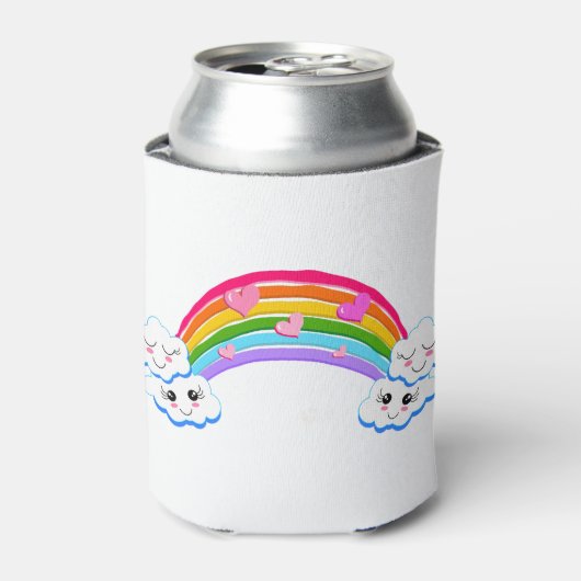 Rafraîchisseur Pour Canette Nuages arc-en-ciel confortables (Can devant)