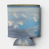 Rafraîchisseur Pour Canette Nuages blancs et ciel bleu clair (Dos)