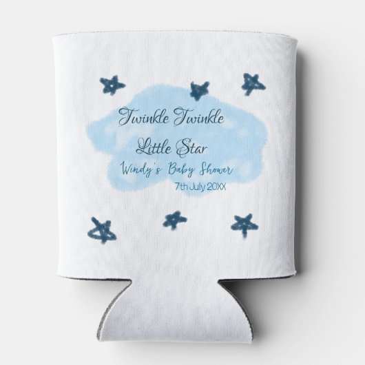 Rafraîchisseur Pour Canette Nuages bleus scintillant Twinkle Little Star bébé (Dos)