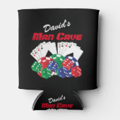 Rafraîchisseur Pour Canette Nuit de poker à Man Cave (Devant)