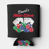 Rafraîchisseur Pour Canette Nuit de poker à Man Cave (Dos)