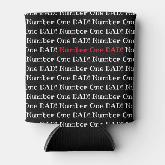 Rafraîchisseur Pour Canette Numéro Un papa peut refroidir (Devant)