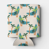 Rafraîchisseur Pour Canette Oasis moderne de palmiers du milieu du siècle (Dos)