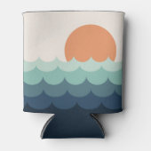 Rafraîchisseur Pour Canette Océan bleu intense au coucher du soleil (Devant)