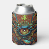 Rafraîchisseur Pour Canette Oeil de flamme visionnaire spirituel (Can devant)