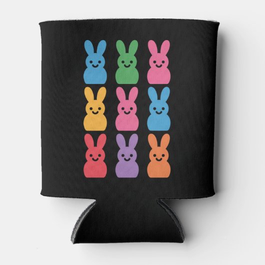 Rafraîchisseur Pour Canette Oeufs de lapin de Pâques Plaid Leopard (Devant)