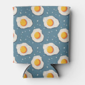 Rafraîchisseur Pour Canette Oeufs frits sur le bleu (Devant)