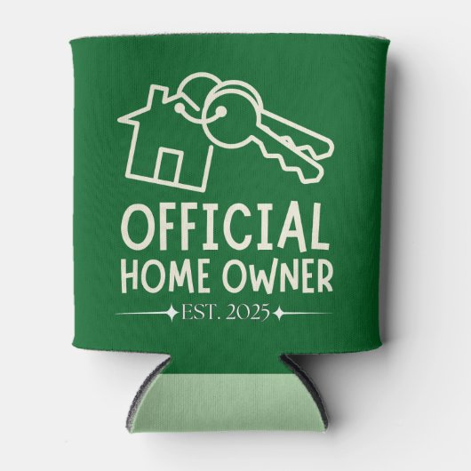 Rafraîchisseur Pour Canette Official Homeowner Est. 2025 Proud First Timer (Devant)