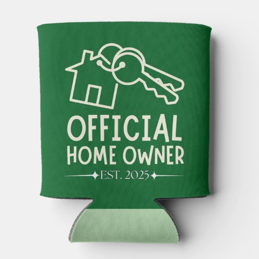 Rafraîchisseur Pour Canette Official Homeowner Est. 2025 Proud First Timer (Dos)