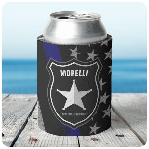 Rafraîchisseur Pour Canette Officier de police Shérif Cop Flag