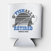 Rafraîchisseur Pour Canette Ofish Retraité Pêche retraite Cadeau bleu (Devant)