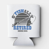 Rafraîchisseur Pour Canette Ofish Retraité Pêche retraite Cadeau bleu (Dos)