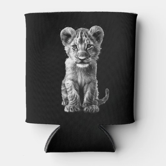 Rafraîchisseur Pour Canette Oh Bébé Gros Chat Cub Gris (Devant)