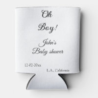oh garçon fille baby shower ajouter nom date année
