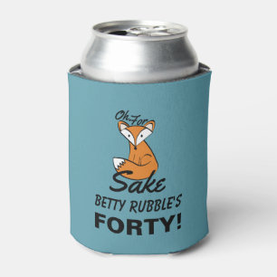 Rafraîchisseur Pour Canette Oh, pour Fox Sake 40e anniversaire personnalisé