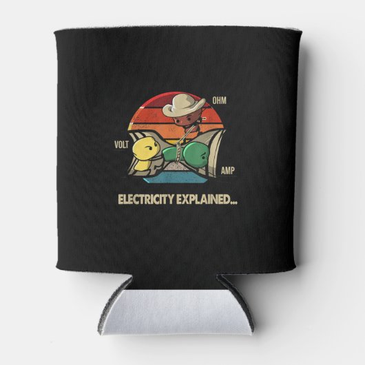 Rafraîchisseur Pour Canette Ohm Volt Amp Electricity Expliqué Electricien (Devant)