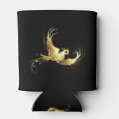 Rafraîchisseur Pour Canette Oiseau d'or sur Arrière - plan noir (Dos)