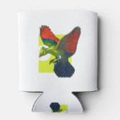 Rafraîchisseur Pour Canette oiseau vert volant (Dos)