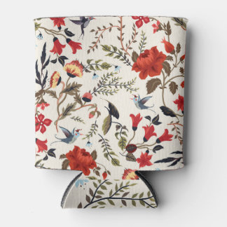 Rafraîchisseur Pour Canette Oiseaux & Fleurs : Conception Florale transparente