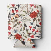 Rafraîchisseur Pour Canette Oiseaux & Fleurs : Conception Florale transparente (Dos)