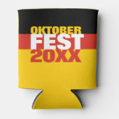 Rafraîchisseur Pour Canette Oktoberfest Octoberfest drapeau allemand (Devant)