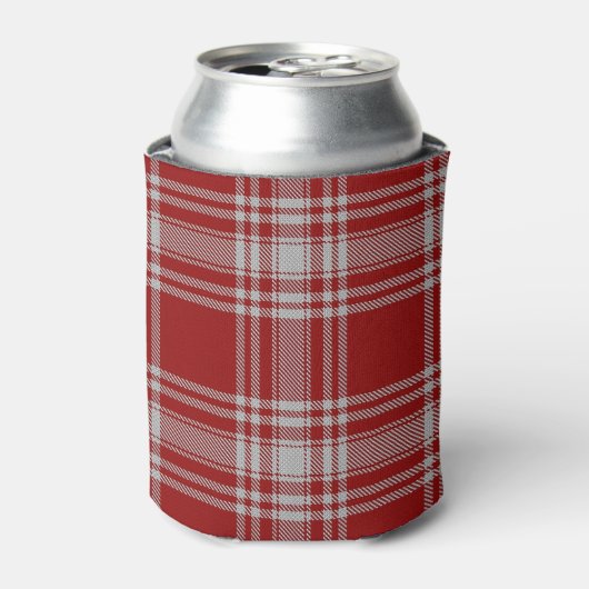 Rafraîchisseur Pour Canette Old Scotsman Clan Menzies Red White Tartan (Can devant)