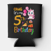 Rafraîchisseur Pour Canette OMG C'est mon 5e anniversaire 5 ans mignonne Unico (Devant)