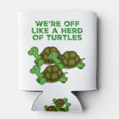 Rafraîchisseur Pour Canette On est comme un troupeau de tortues Drôle design (Dos)