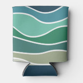 Rafraîchisseur Pour Canette Ondes océaniques colorées (Devant)