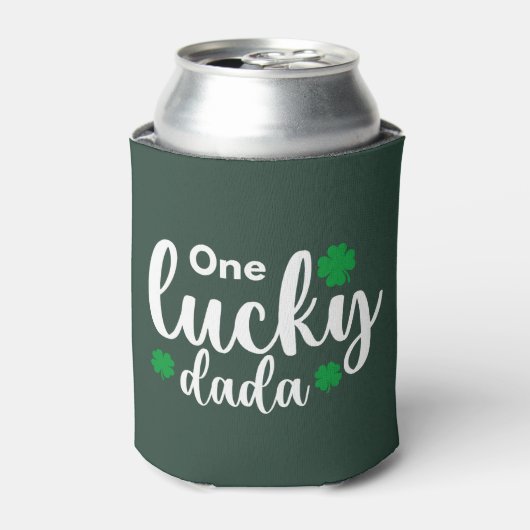 Rafraîchisseur Pour Canette One Lucky Dada Funny St Patrick Day (Can devant)