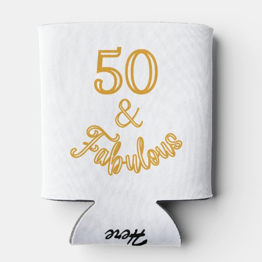 Rafraîchisseur Pour Canette Or 50 et fabuleux (Dos)