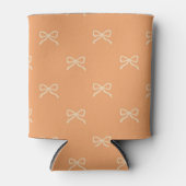 Rafraîchisseur Pour Canette Orange Bow Pattern Pastel Modern Party Accessory (Devant)