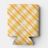 Rafraîchisseur Pour Canette Orange Fruit Anniversaire Plaid (Dos)