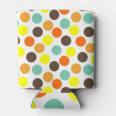 Rafraîchisseur Pour Canette Orange, Jaune, Brown, Points Bleus (Dos)