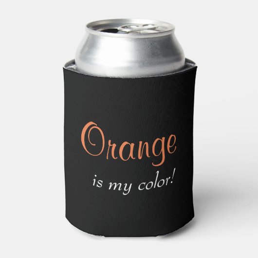 Rafraîchisseur Pour Canette Orange Noir (Can devant)