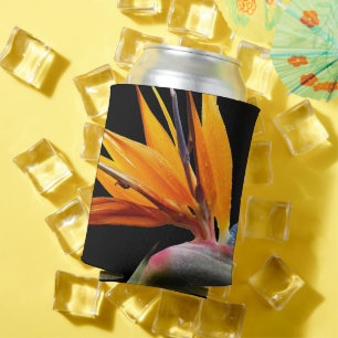Rafraîchisseur Pour Canette Orange Oiseau du Paradis Floral Plante