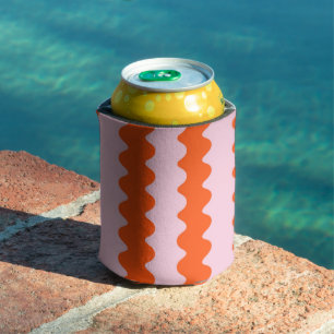 Rafraîchisseur Pour Canette Orange rose Super bande minimaliste printemps été