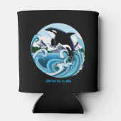 Rafraîchisseur Pour Canette Orca Killer Whale Blue Ocean (Dos)
