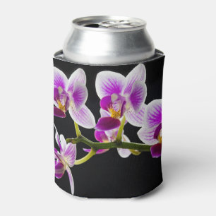 Rafraîchisseur Pour Canette Orchidée blanche et violette
