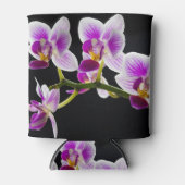 Rafraîchisseur Pour Canette Orchidée blanche et violette (Devant)
