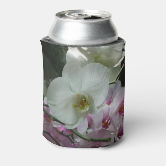 Rafraîchisseur Pour Canette Orchidées blanches et violettes (Can Dos)