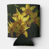 Rafraîchisseur Pour Canette Orchidées Jaunes Sunlit Floral (Dos)