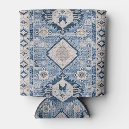 Rafraîchisseur Pour Canette Oriental Antique Bleu Kilim Rug (Devant)